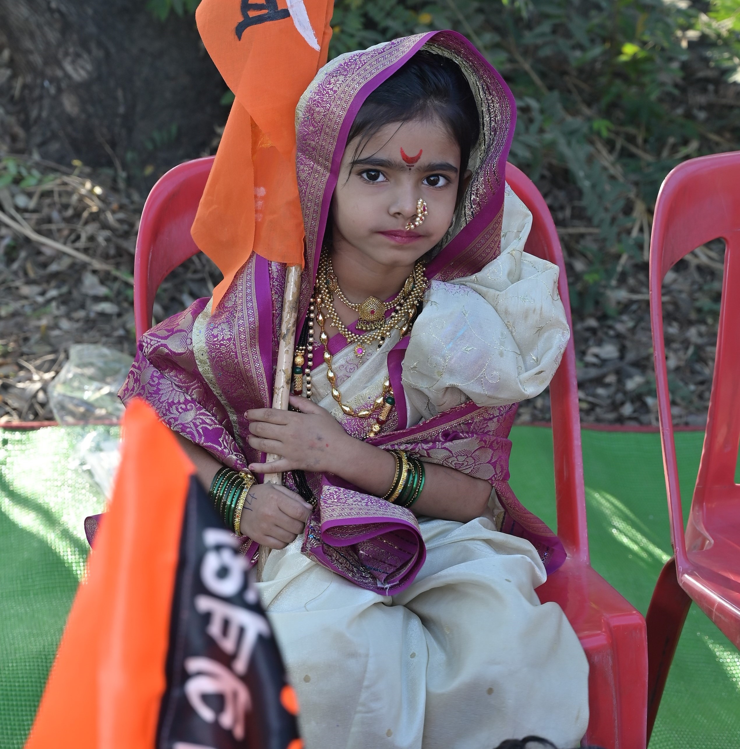 Children participating in school activity