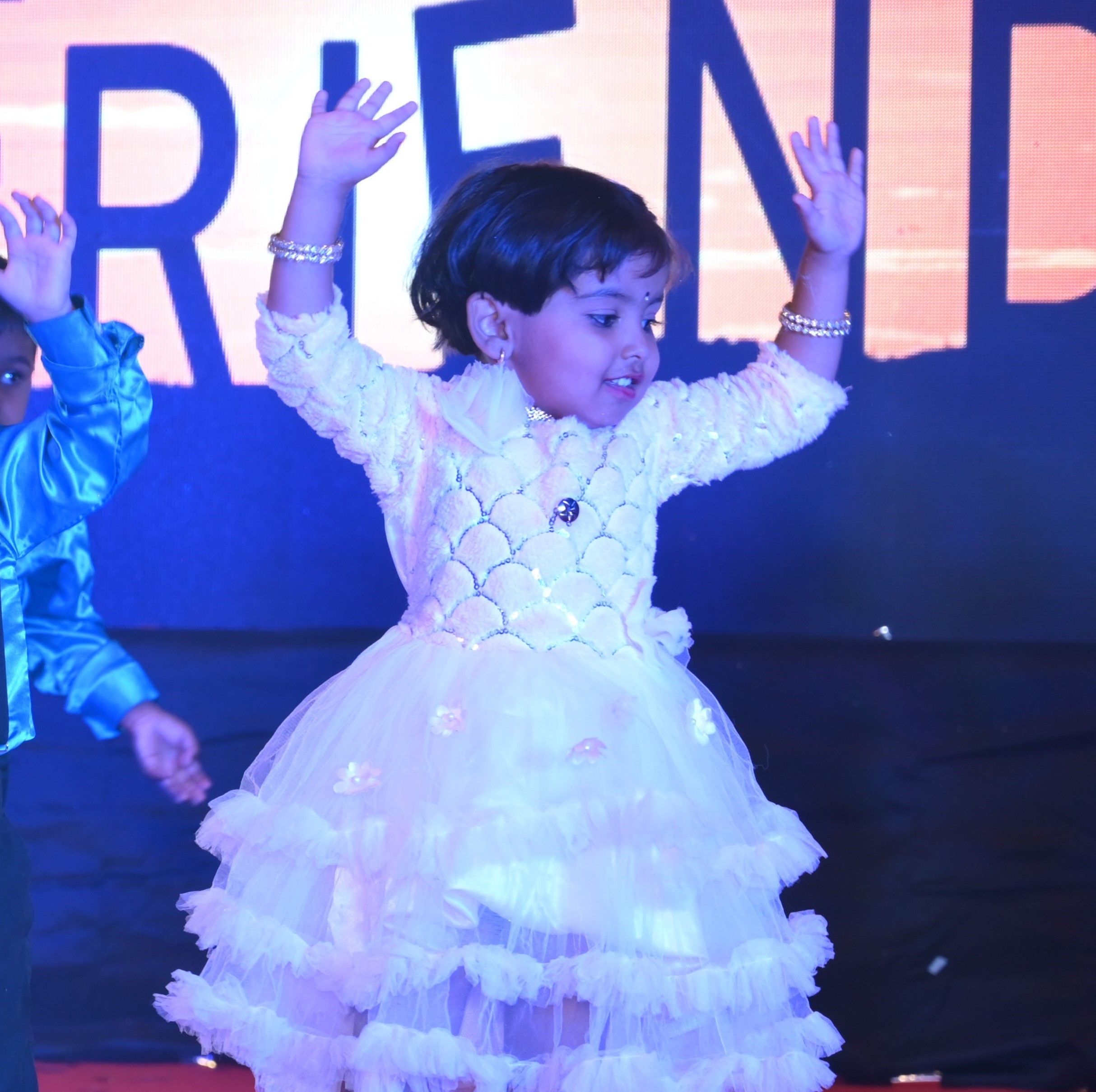 Cultural event with students performing